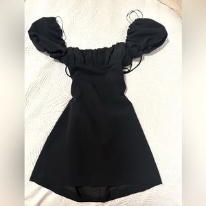 Black mini dress